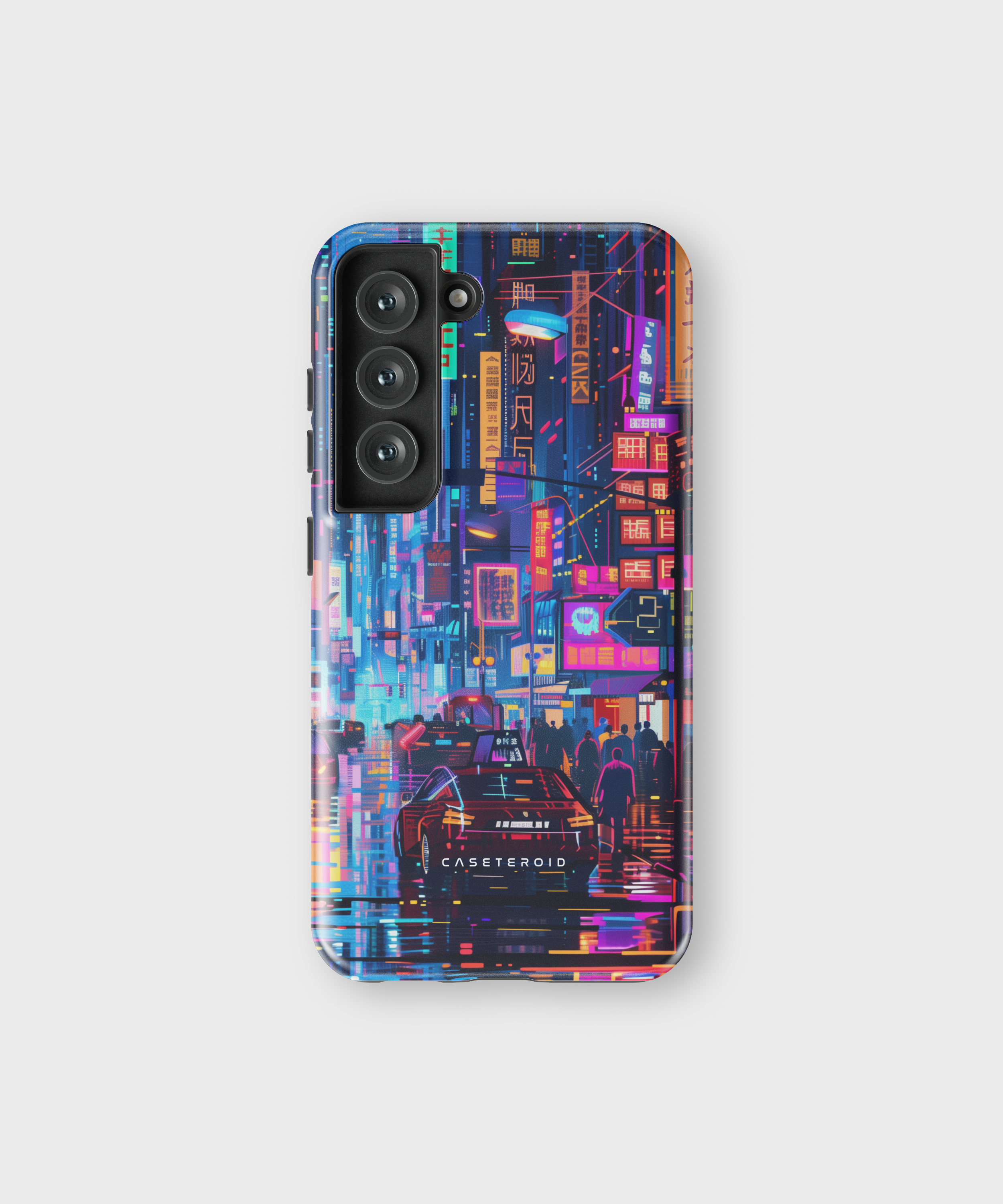 Samsung Tough Case - Neon Metropolis Matrix - CASETEROID