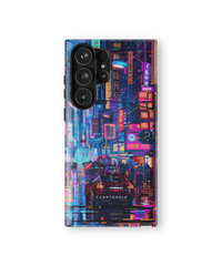 Samsung Tough Case - Neon Metropolis Matrix - CASETEROID