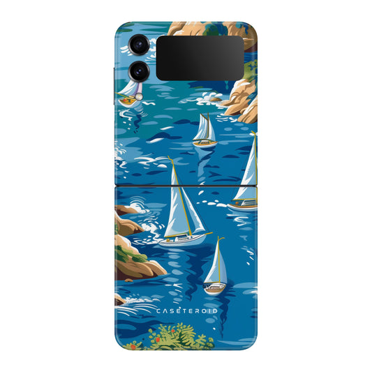 Seaside Voyager Tough Case for Samsung Galaxy Z Flip 3 - CASETEROID