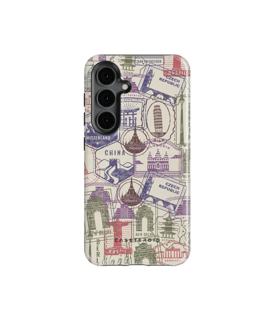 Stamps Tough Case for Samsung Galaxy S24 - CASETEROID