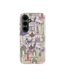 Stamps Tough Case for Samsung Galaxy S24 - CASETEROID