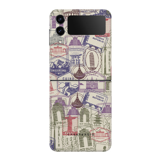 Stamps Tough Case for Samsung Galaxy Z Flip 3 - CASETEROID