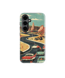 Vintage Journey Route Tough Case for Samsung Galaxy S24 - CASETEROID