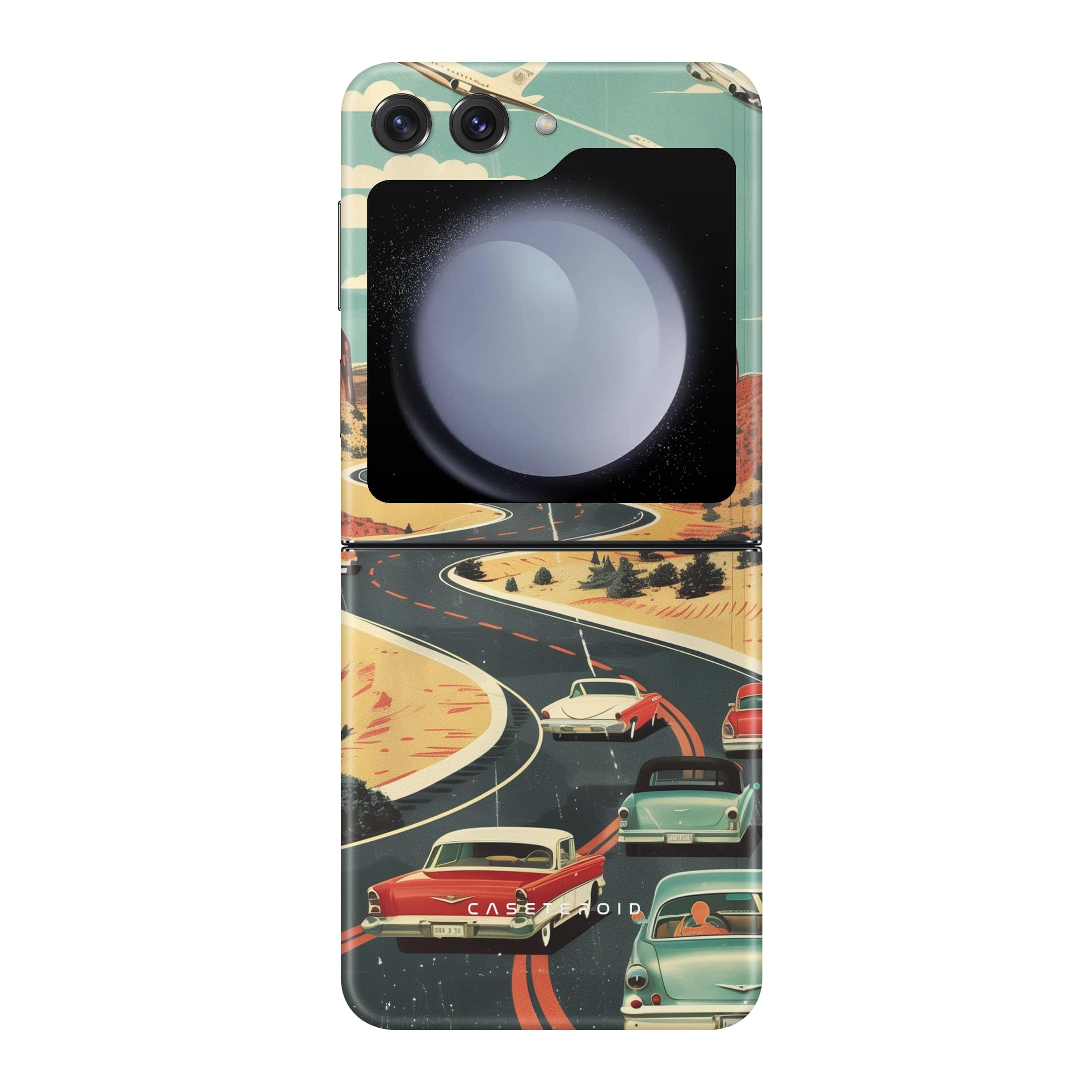 Vintage Journey Route - Samsung Galaxy Z Flip 5 Case