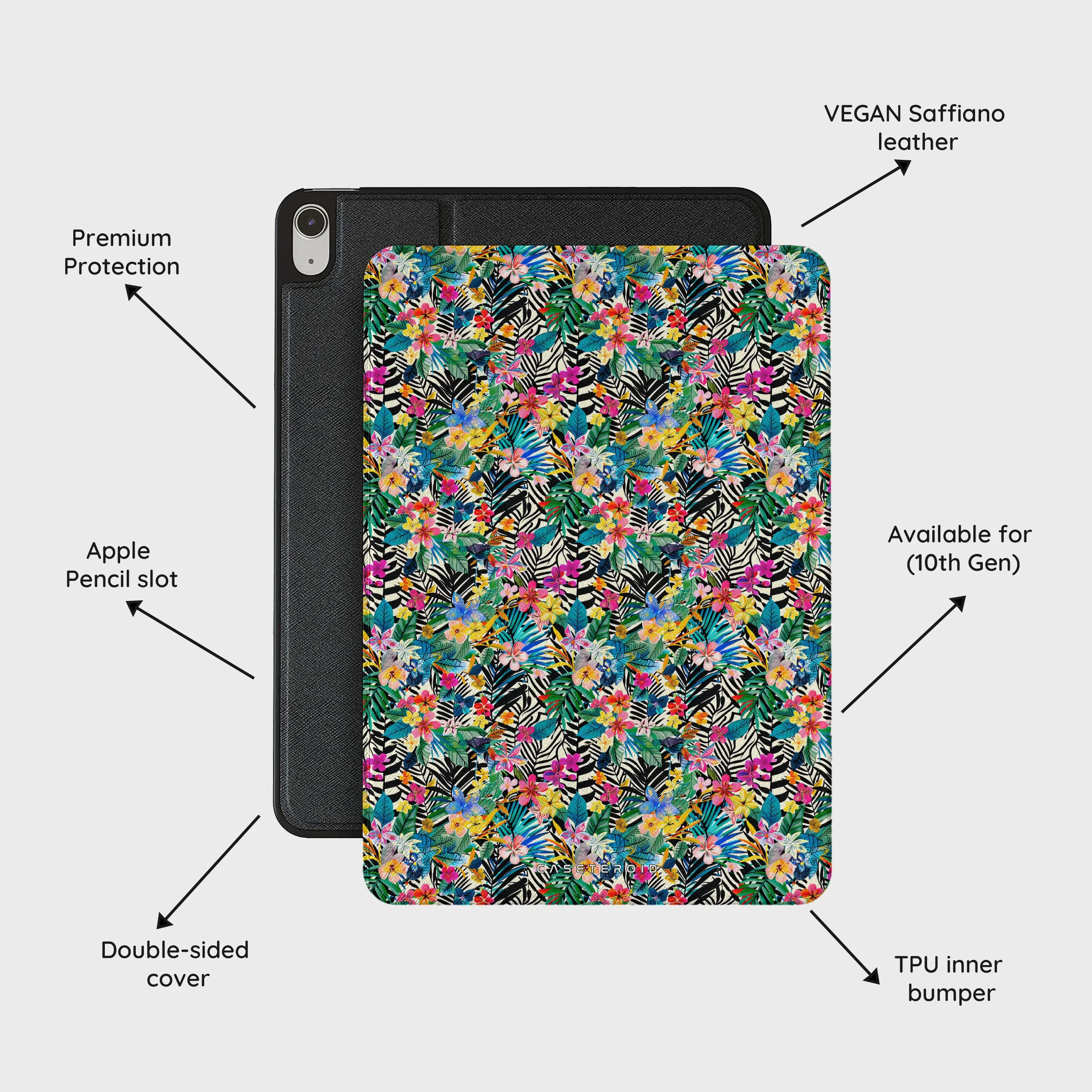 Jungle Bloom - iPad 10.9 (10th Gen) Case