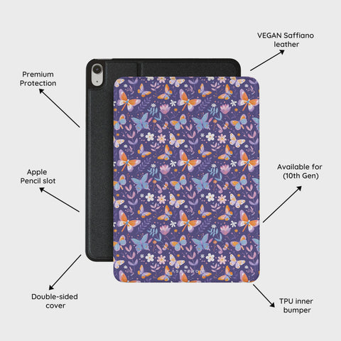 Violet Flutter - iPad 10.9 (10th Gen) Case