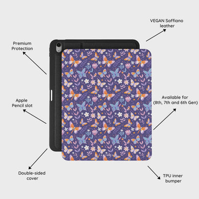 Violet Flutter - iPad Air 13 (8th/7th/6th Gen) Case