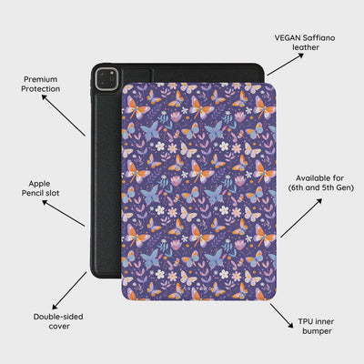 Violet Flutter - iPad Pro 12.9 (6th/5th Gen) Case
