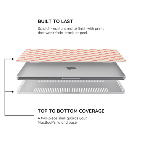 Blush Grid - MacBook Air Case